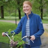 Ivanhoe - Bella FZ - Vest - Donkergrijs - Wol/Tencel - Capuchon