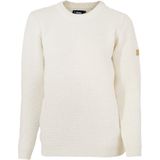 Ivanhoe trui NLS Petal Natural White ronde hals - zuivere ongeverfde wol