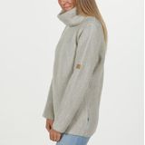 Ivanhoe trui NLS Holly Natural White Coll - zuivere ongeverfde wol