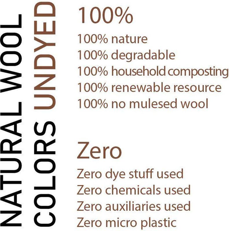 Ivanhoe trui NLS Holly Natural White Coll - zuivere ongeverfde wol