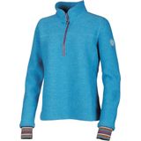 Ivanhoe wollen trui voor dames Dina half Zip Turquoise - Blauw