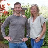 Ivanhoe of Sweden - NLS Beech Crewneck - Gebreide Trui - Beige/Grijs - 100% Wol