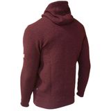 Ivanhoe vest Morel Hood Male voor heren van wol - Ruby Wine - Rood