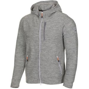Ivanhoe Weste Titus Hoodie für Männer aus Wolle - Grey Marl - Grau