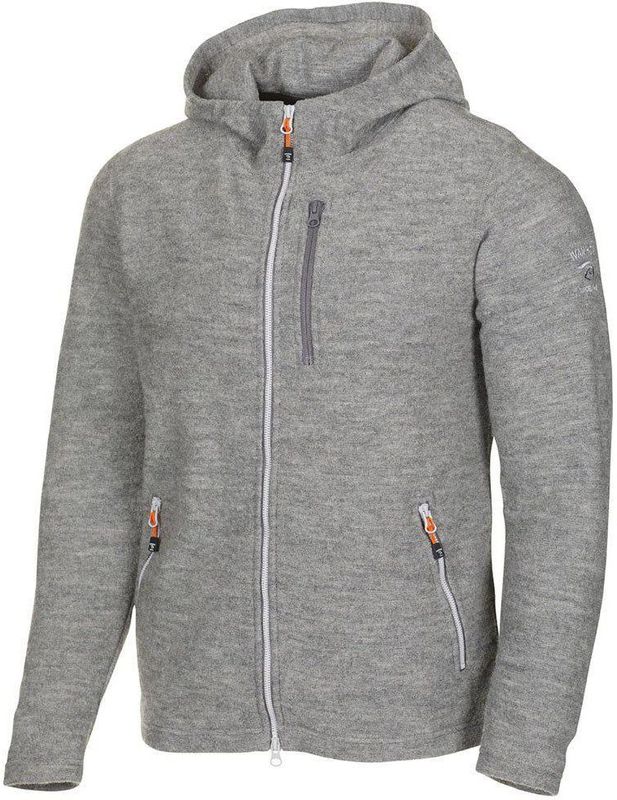 Ivanhoe - Titus Hoodie - Vest - Grey Marl - Wol