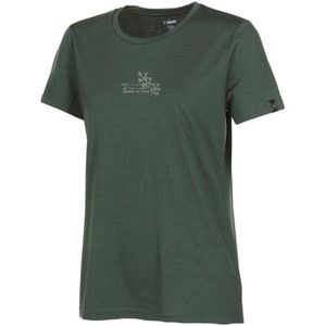 Ivanhoe - UW Cilla Vine - T-shirt - Groen - 100% Merino Wol