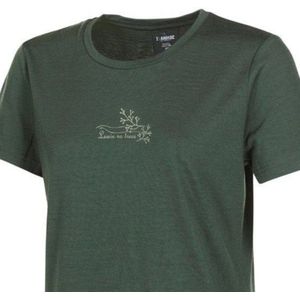 Ivanhoe - UW Cilla Vine - T-shirt - Groen - 100% Merino Wol