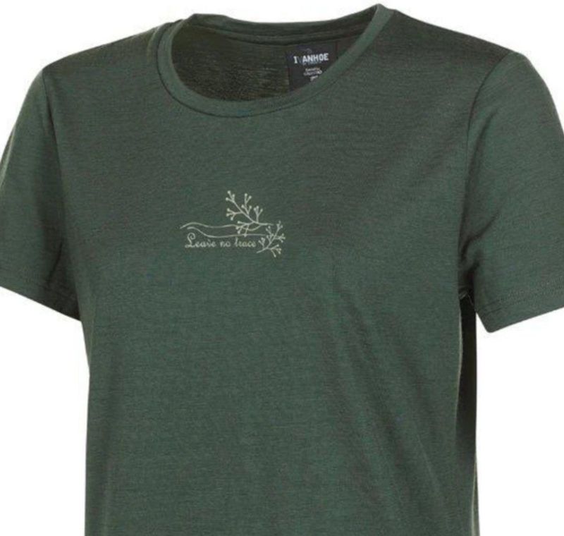 Ivanhoe - UW Cilla Vine - T-shirt - Groen - 100% Merino Wol