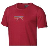 Ivanhoe - UW Ceasar Sunset - T-shirt - Rood - 100% Extra Fijne Merino Wol