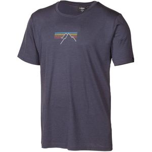 Ivanhoe t-shirt UW Ceasar Sunset voor heren - 100% extra fijne merino wol - Blauw