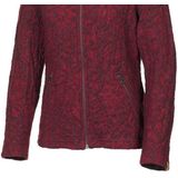 Ivanhoe - Tuva Jaquard - Wollen Vest - Rood - Full-Zip