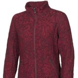 Ivanhoe - Tuva Jaquard - Wollen Vest - Rood - Full-Zip