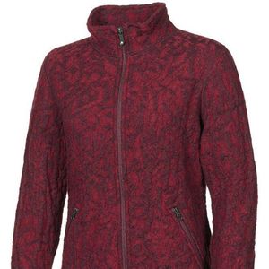 Ivanhoe - Tuva Jaquard - Wollen Vest - Rood - Full-Zip