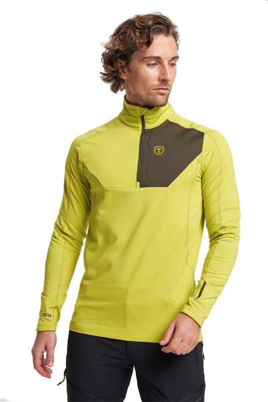 Tenson TXLite Half Zip Skipully Heren Geel