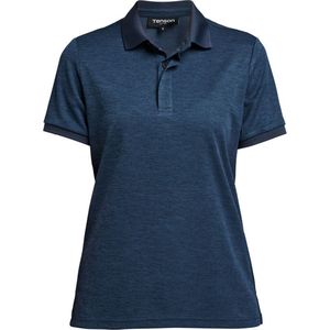 Tenson - Txlite Melange Polo - Dames - Donker Marineblauw - Katoen