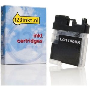 123inkt huismerk vervangt Brother LC-1100BK inktcartridge zwart