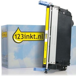 123inkt huismerk vervangt HP 642A (CB402A) toner geel