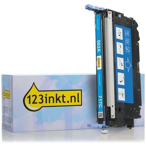 123inkt huismerk vervangt HP 502A (Q6471A) toner cyaan