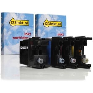 Inktpatroon Aanbieding: 123inkt huismerk vervangt Brother set LC-1280XL serie