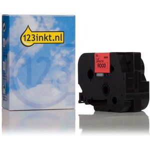 123inkt huismerk vervangt Brother TZe-461 tape zwart op rood 36 mm