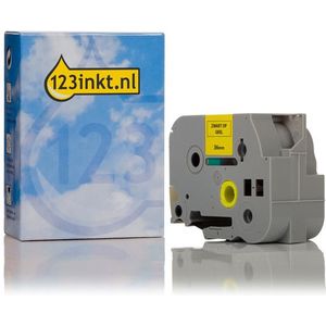 123inkt huismerk vervangt Brother TZe-661 tape zwart op geel 36 mm