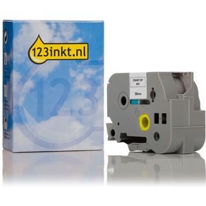 123inkt huismerk vervangt Brother TZe-S261 extra klevend tape zwart op wit 36 mm