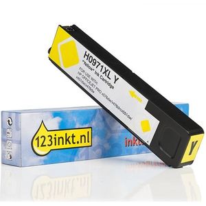 123inkt huismerk vervangt HP 971XL (CN628AE) inktcartridge geel hoge capaciteit