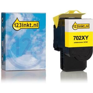 Lexmark 702XY (70C2XY0) toner geel extra hoge capaciteit (123inkt huismerk)