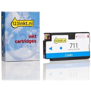 123inkt huismerk vervangt HP 711 (CZ130A) inktcartridge cyaan