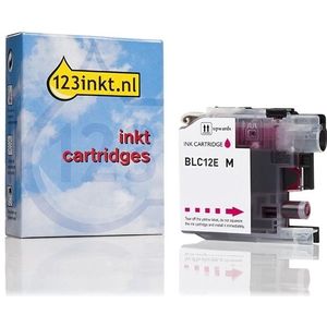 123inkt huismerk vervangt Brother LC-12EM inktcartridge magenta