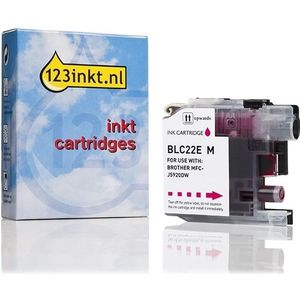 123inkt huismerk vervangt Brother LC-22EM inktcartridge magenta