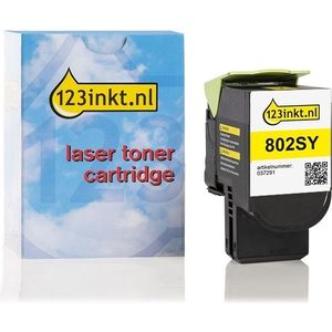 Lexmark 802SY (80C2SY0) toner geel (123inkt huismerk)