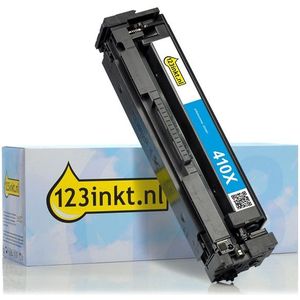 123inkt huismerk vervangt HP 410X (CF411X) toner cyaan hoge capaciteit