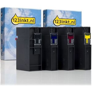 Inktpatroon Canon aanbieding: 1 x PGI-1500XL serie zwart + 3 kleuren (123inkt huismerk)