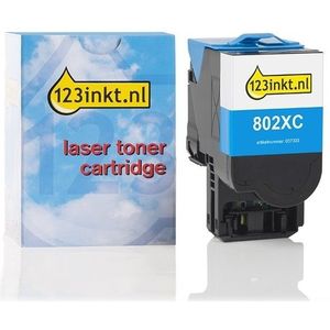 Lexmark 802XC (80C2XC0) toner cyaan extra hoge capaciteit (123inkt huismerk)