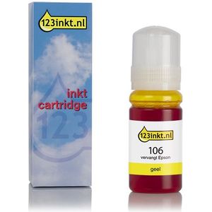 Epson 106 inktfles geel (123inkt huismerk)