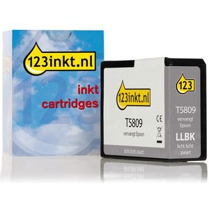 Epson T5809 inktcartridge licht licht zwart (123inkt huismerk)