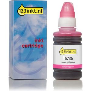Epson T6736 inktfles licht magenta (123inkt huismerk)