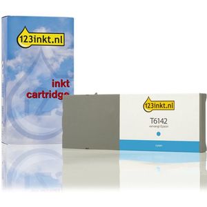 Epson T6142 inktcartridge cyaan hoge capaciteit (123inkt huismerk)