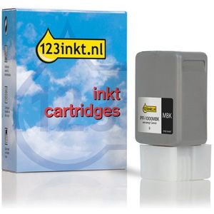 Canon PFI-1000MBK inktcartridge mat zwart (123inkt huismerk)