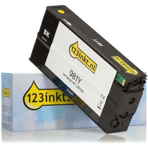 123inkt huismerk vervangt HP 981Y (L0R16A) inktcartridge zwart extra hoge capaciteit