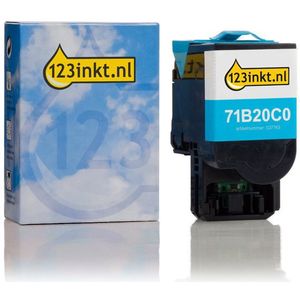 Lexmark 71B20C0 toner cyaan (123inkt huismerk)