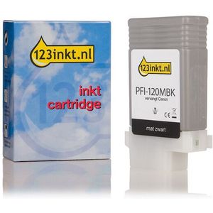 Canon PFI-120MBK inktcartridge mat zwart (123inkt huismerk)