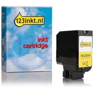 Lexmark 74C2SY0 toner geel hoge capaciteit (123inkt huismerk)