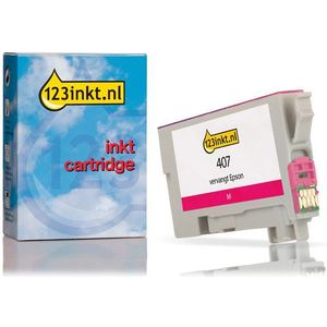 Epson 407 (T07U3) inktcartridge magenta (123inkt huismerk)