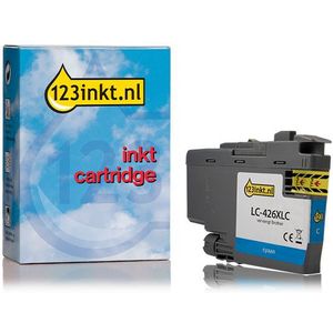 123inkt huismerk vervangt Brother LC-426XLC inktcartridge cyaan hoge capaciteit