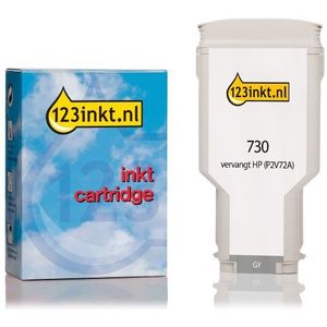 123inkt huismerk vervangt HP 730 (P2V72A) inktcartridge grijs hoge capaciteit