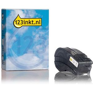 123inkt huismerk vervangt Brady M21-500-423 tape polyester zwart op wit 12,7 mm x 6,40 m