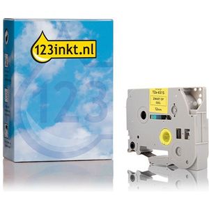 123inkt huismerk vervangt Brother TZe-631S tape zwart op geel 12 mm