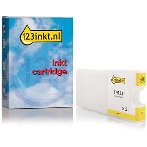 Epson T9134 inktcartridge geel (123inkt huismerk)